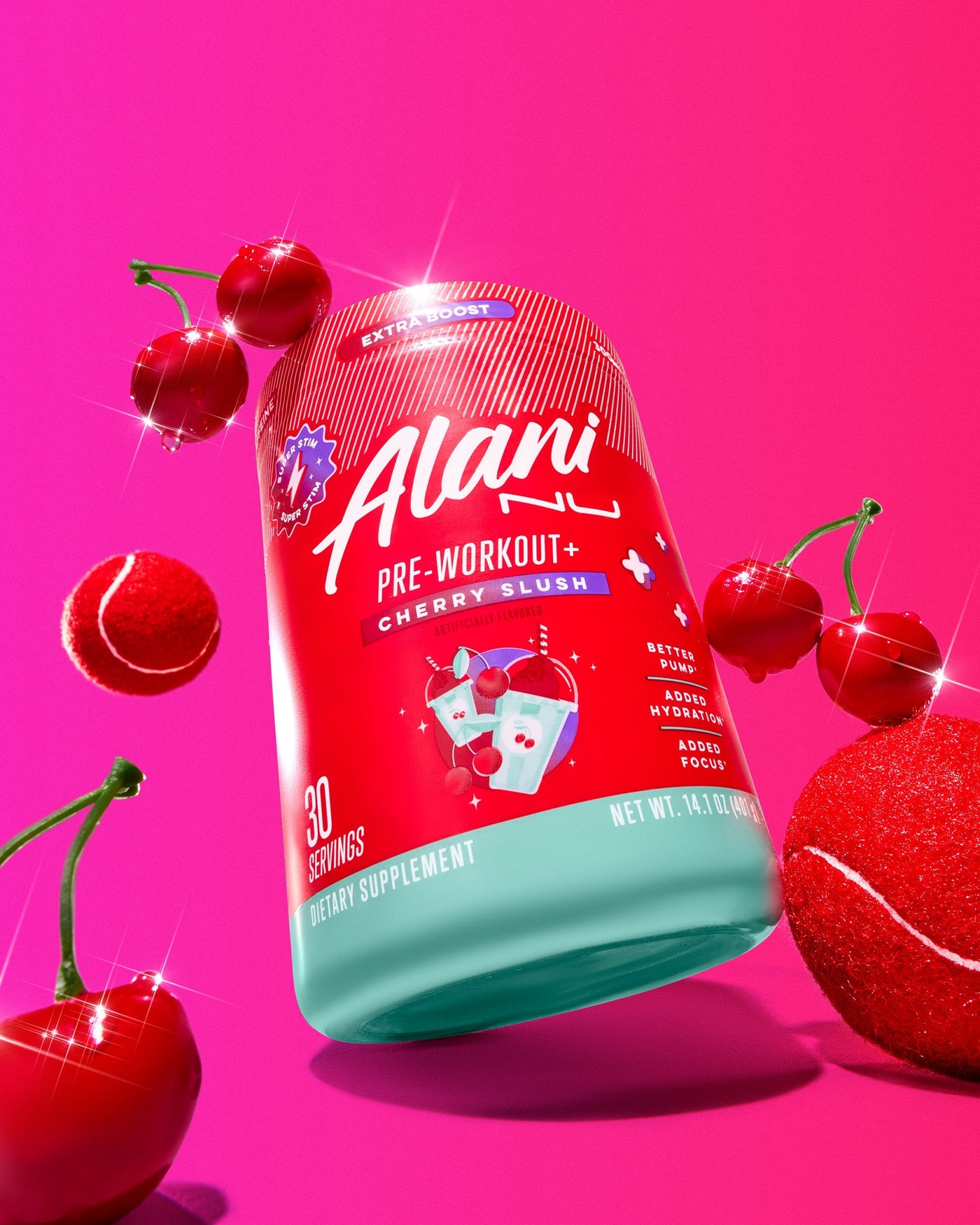 Pre-Workout+ - Cherry Slush / 30 Servings PB - product image 4