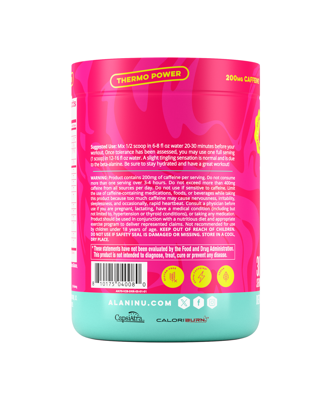 Pre-Workout+ Burn - Dragon Fruit Rush / 30 Servings DC - product image 3