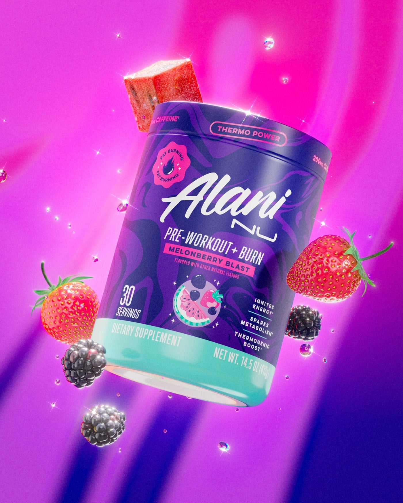 Pre-Workout+ Burn - Melonberry Blast / 30 Servings CC - product image 4