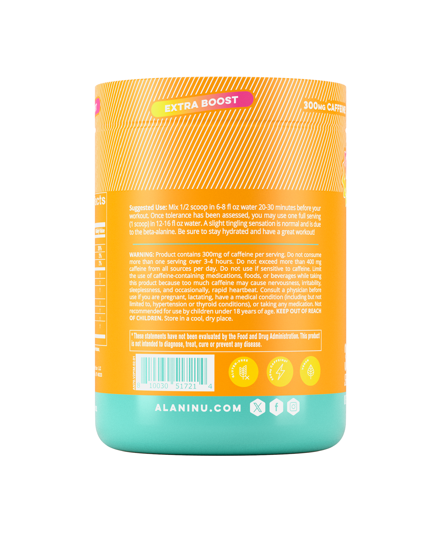Pre-Workout+ - Paradise Swirl / 30 Servings LB - product image 3