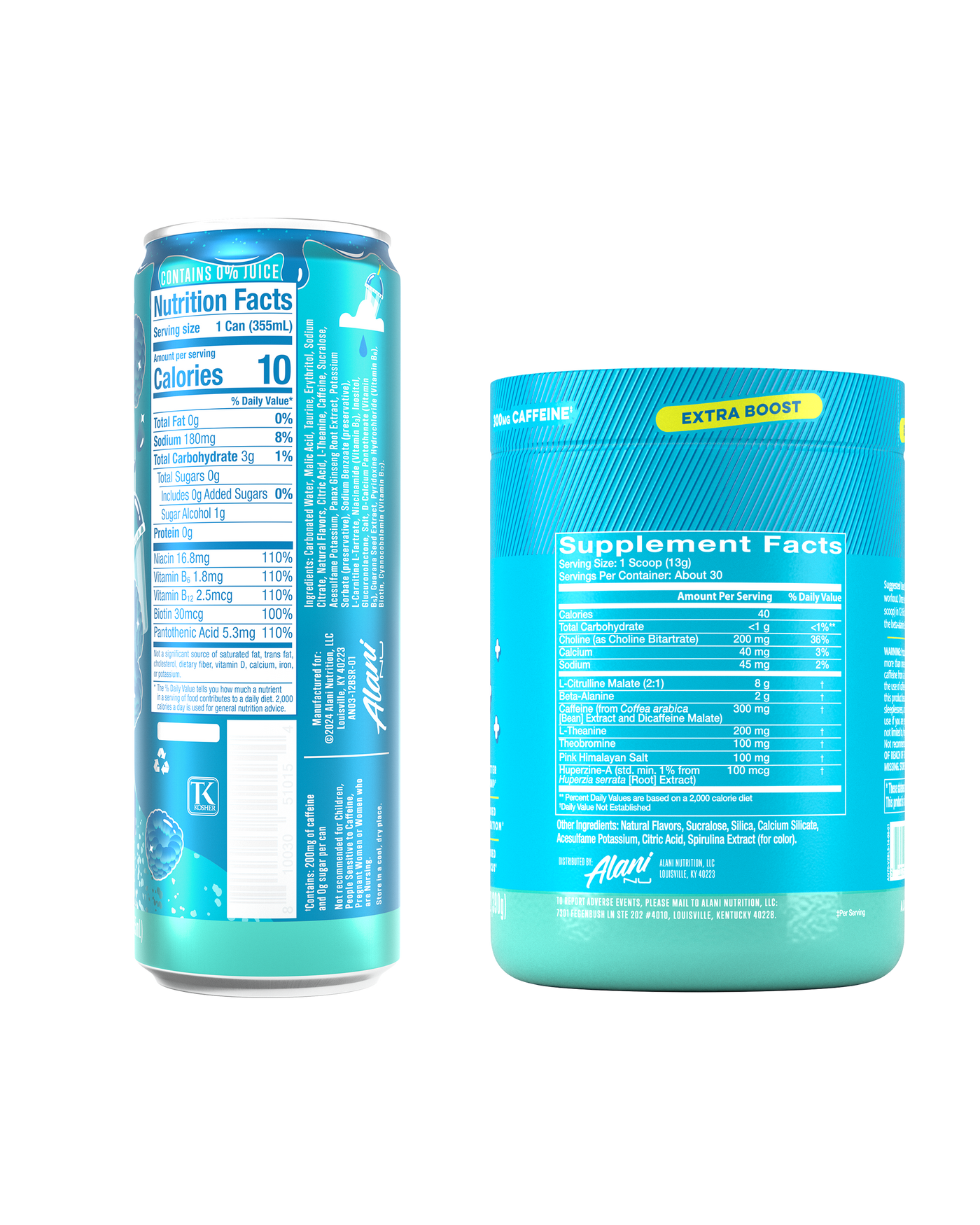 Energy Drink & Pre-Workout+ - Blue Slush / 12 Pack Energy Drink & 30 Serving Pre-Workout+ JF - product image 3