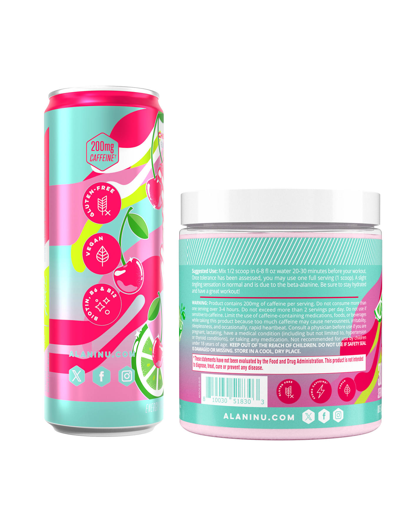 Energy Drink & Pre-Workout - Cherry Twist / 12 Pack Energy Drink & 30 Serving Pre-Workout DD - product image 2