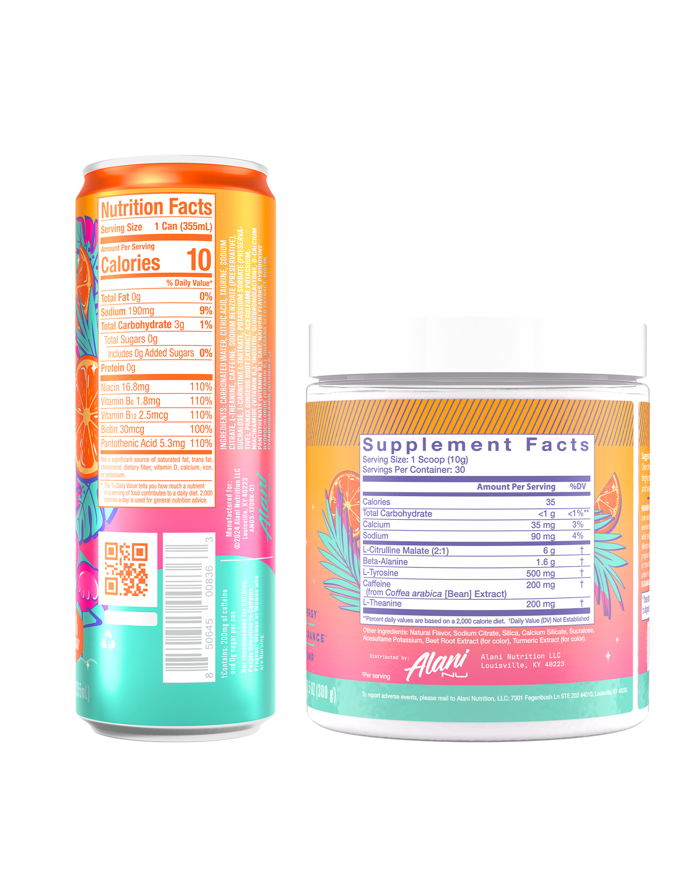 Energy Drink & Pre-Workout - Orange Kiss / 12 Pack Energy Drink & 30 Serving Pre-Workout LD - product image 3