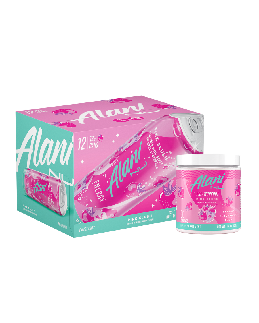 Energy Drink & Pre-Workout - Pink Slush / 12 Pack Energy Drink & 30 Serving Pre-Workout KD - product image 1