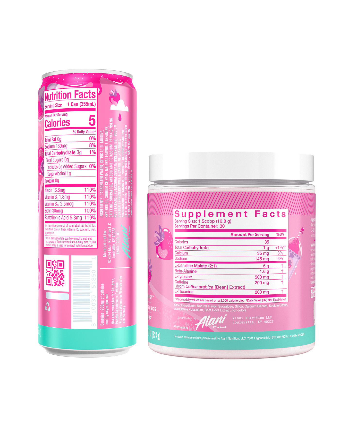 Energy Drink & Pre-Workout - Pink Slush / 12 Pack Energy Drink & 30 Serving Pre-Workout KD - product image 3