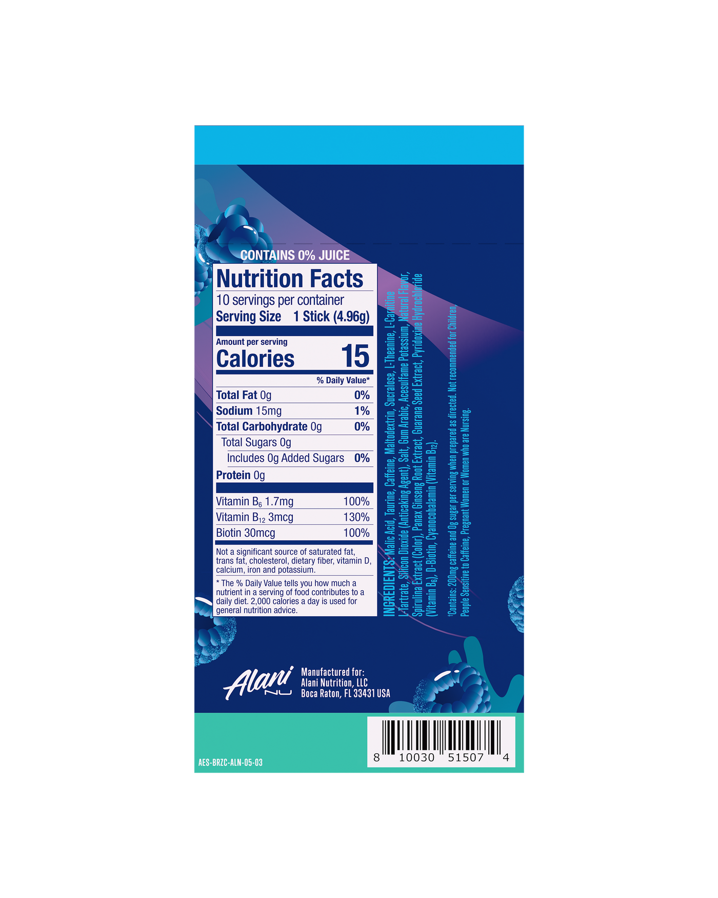 Energy Sticks - Breezeberry / 10 Pack CD - product image 3