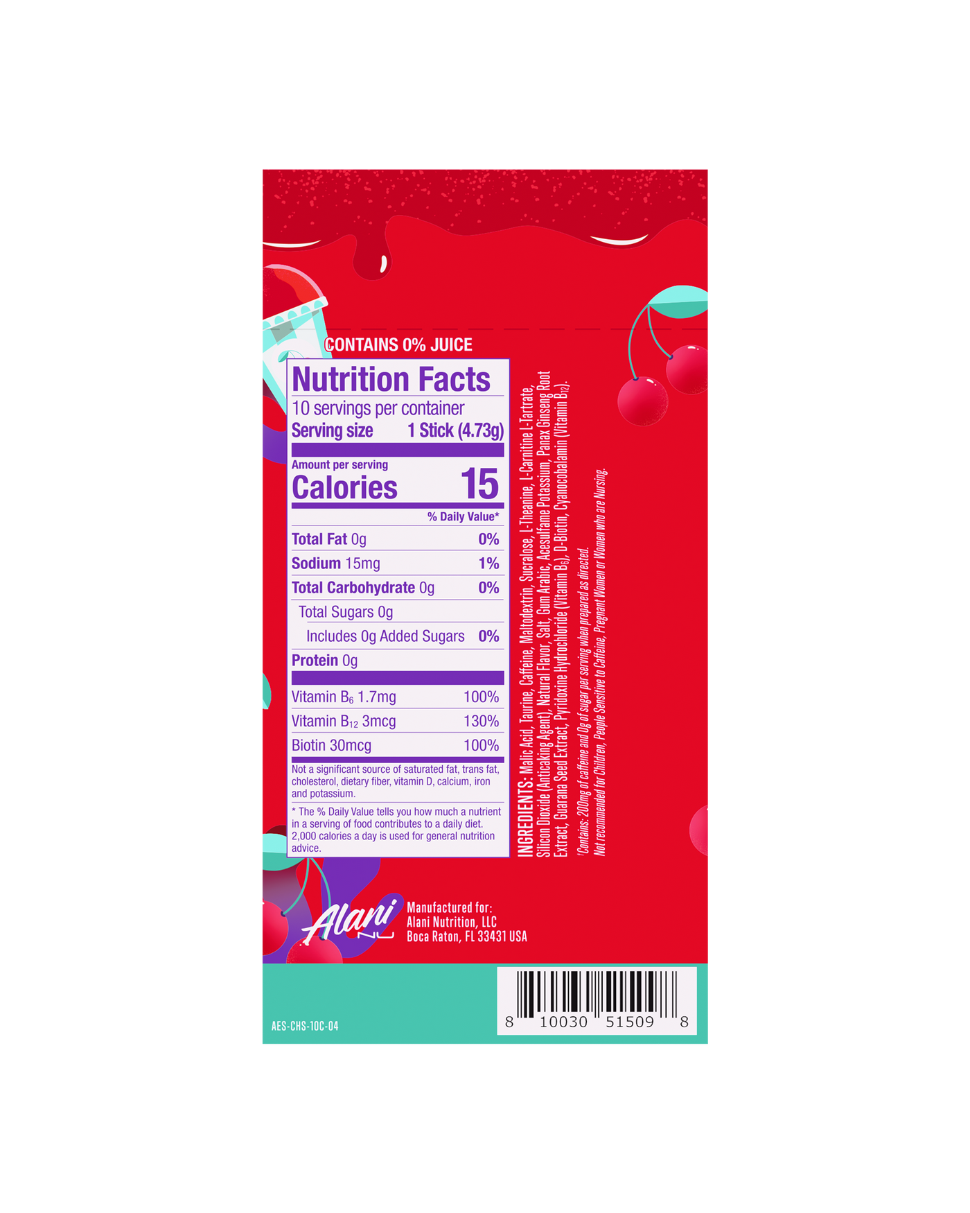 Energy Sticks - Cherry Slush / 10 Pack BD - product image 3