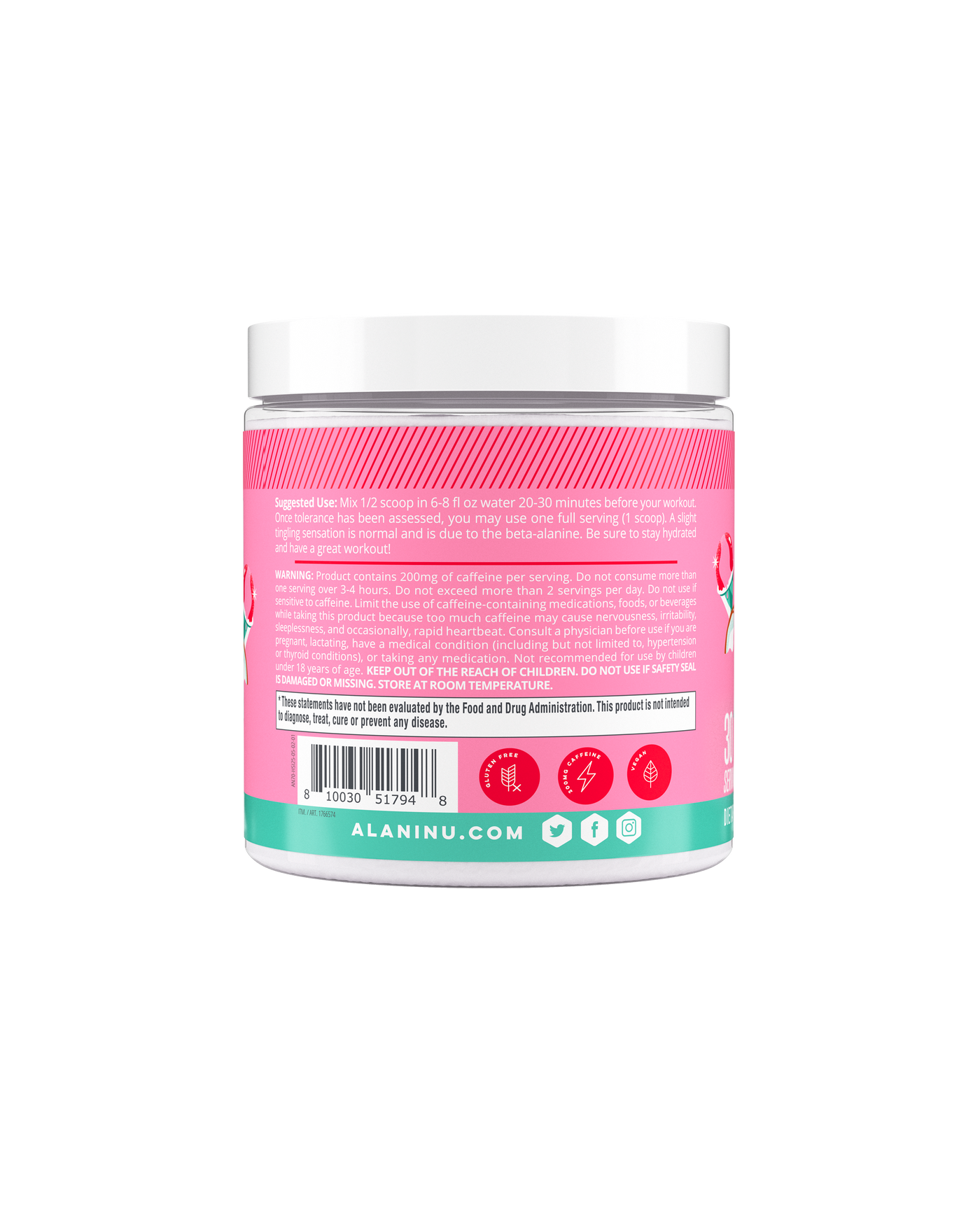 Pre-Workout - Hawaiian Shaved Ice / 30 Servings WB - product image 2